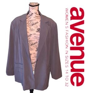 Avenue Gray Ladies Coat Size 22/24 NWT